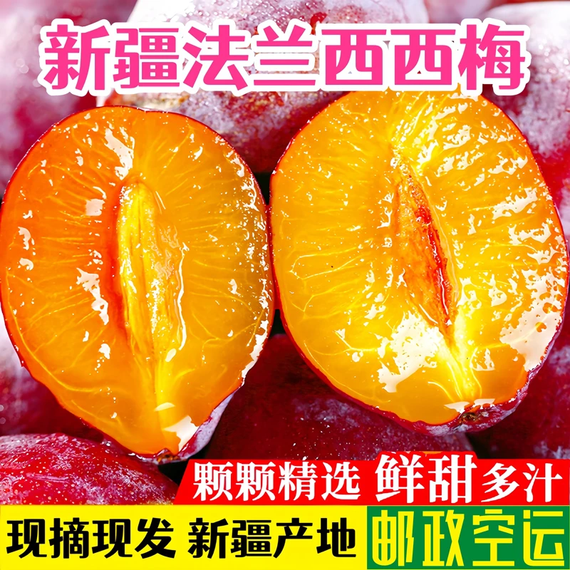 新疆空运直发喀什法兰西西梅原产地应季新鲜水果孕妇香甜多汁