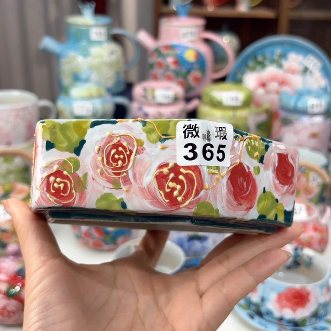 景德镇手绘高温釉下彩陶瓷茶具