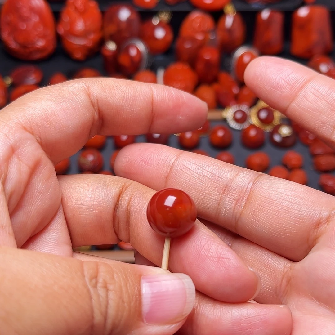 2***5南红玛瑙未镶嵌配饰13.5