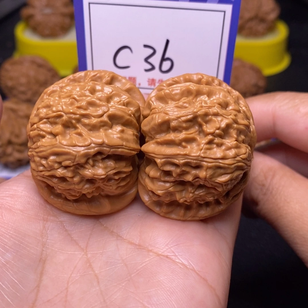 把件文玩核桃42闷白c36