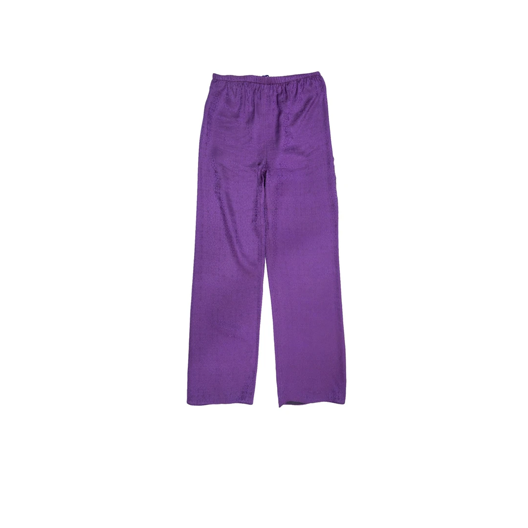 【万象有衣】-四叶草香云纱原创设计长裤  50012