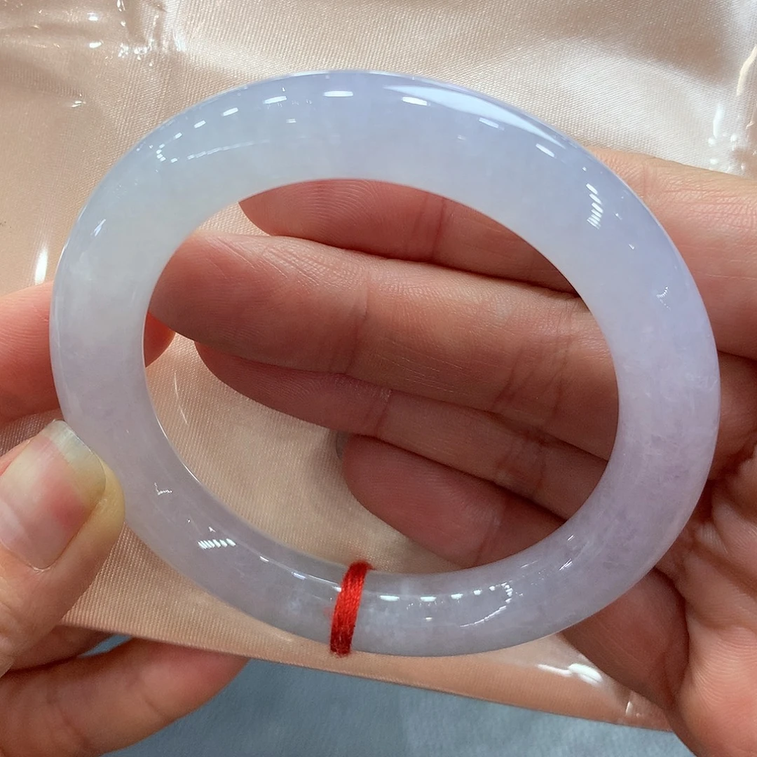 翡翠未镶嵌手镯55.5圆