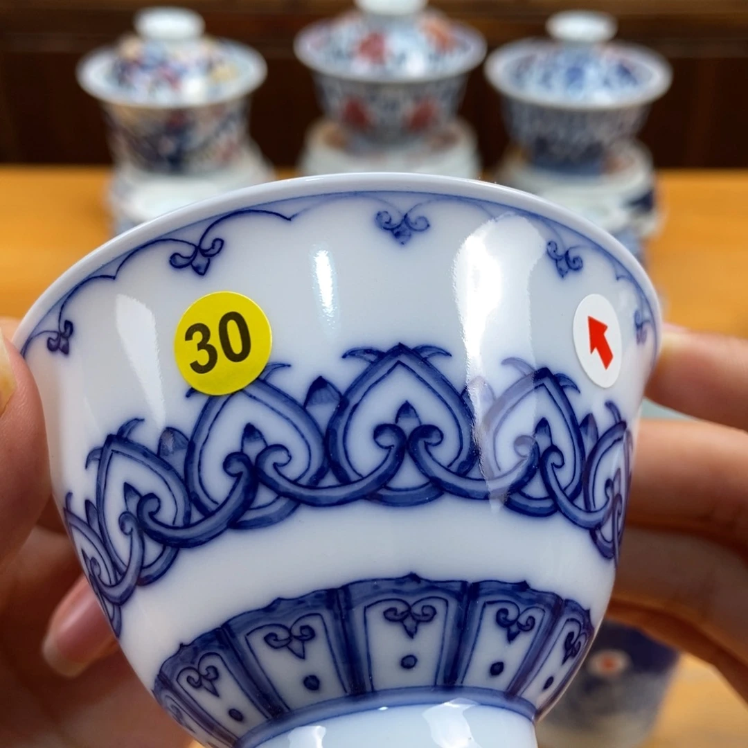 手绘现代茶具非古董