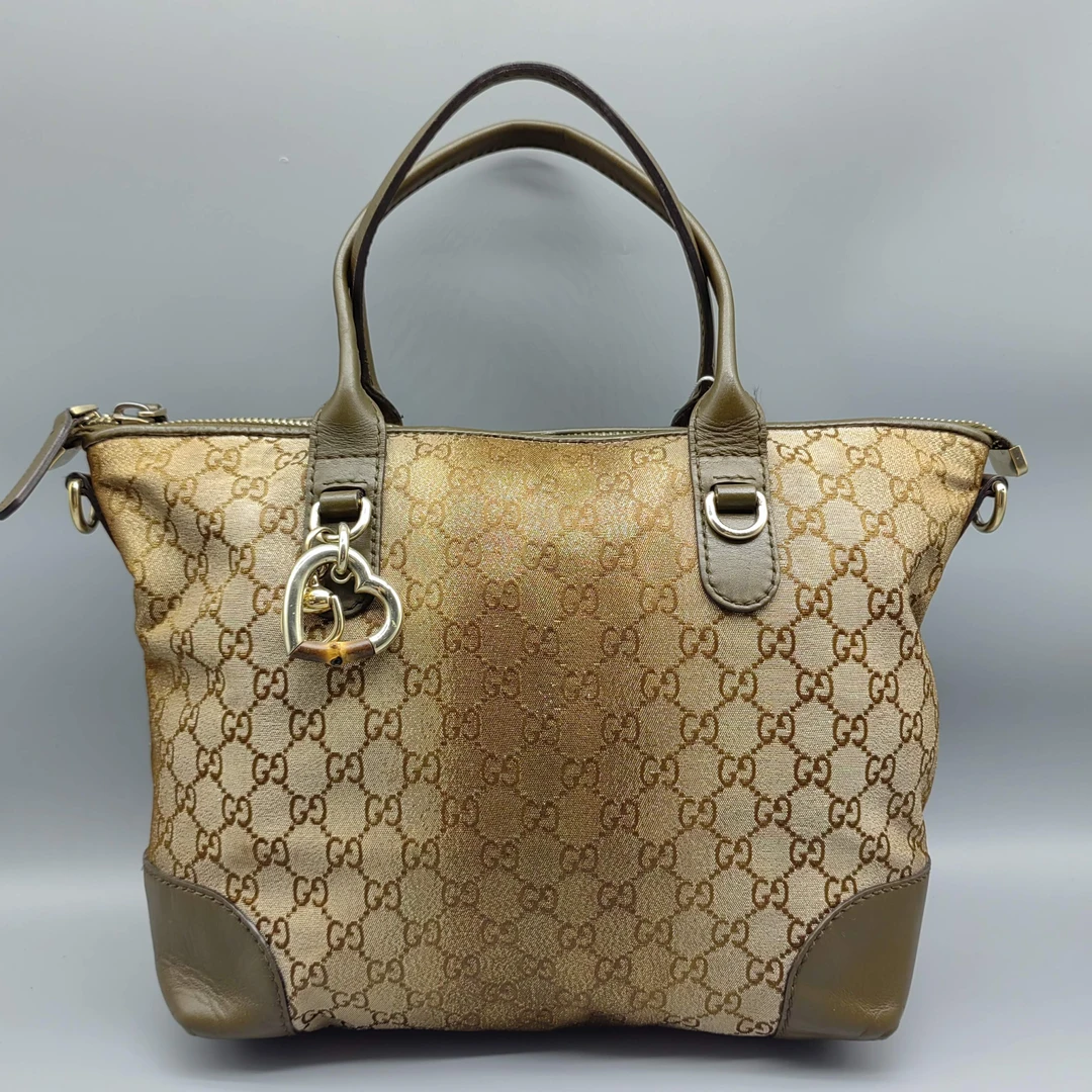 95新 GUCCI/古驰 金色渐变老花手提包 1648 2280