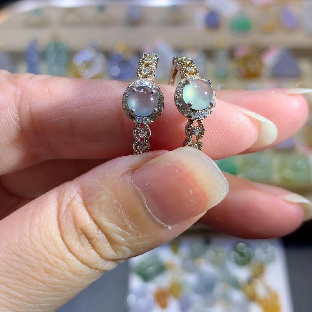 翡翠银S925镶嵌颈饰