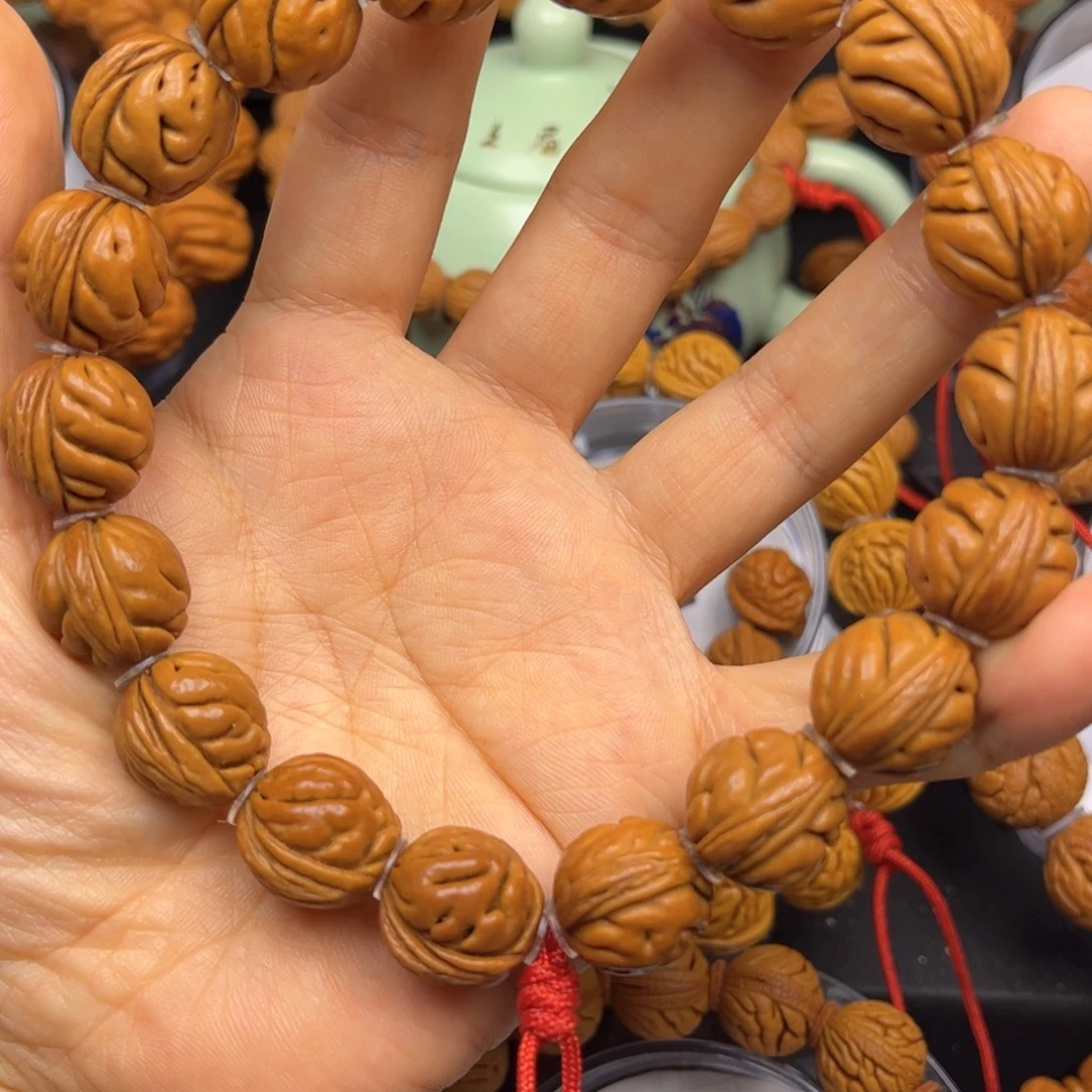 吊坠桃核龙纹桃核手串