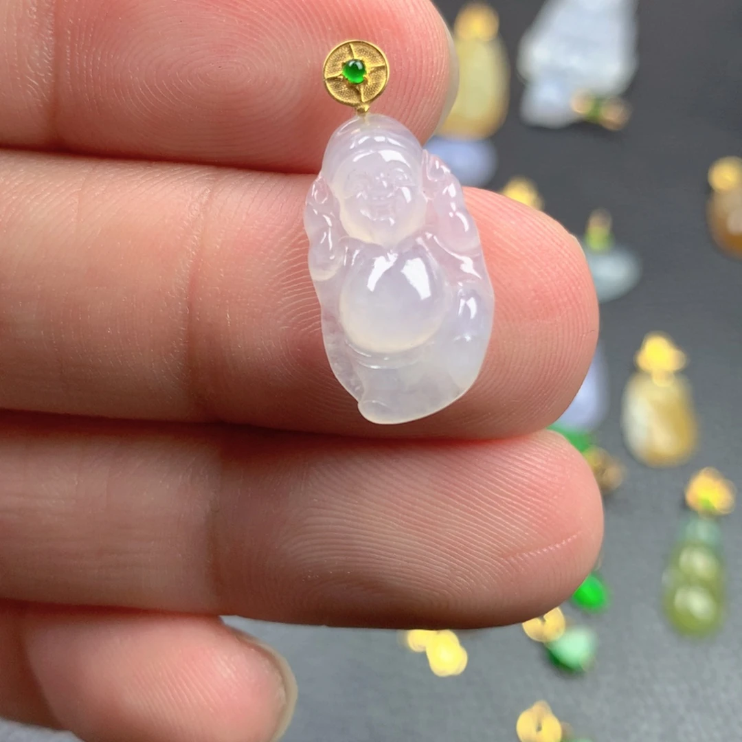 【闪购商品】颈饰18K金镶嵌翡翠