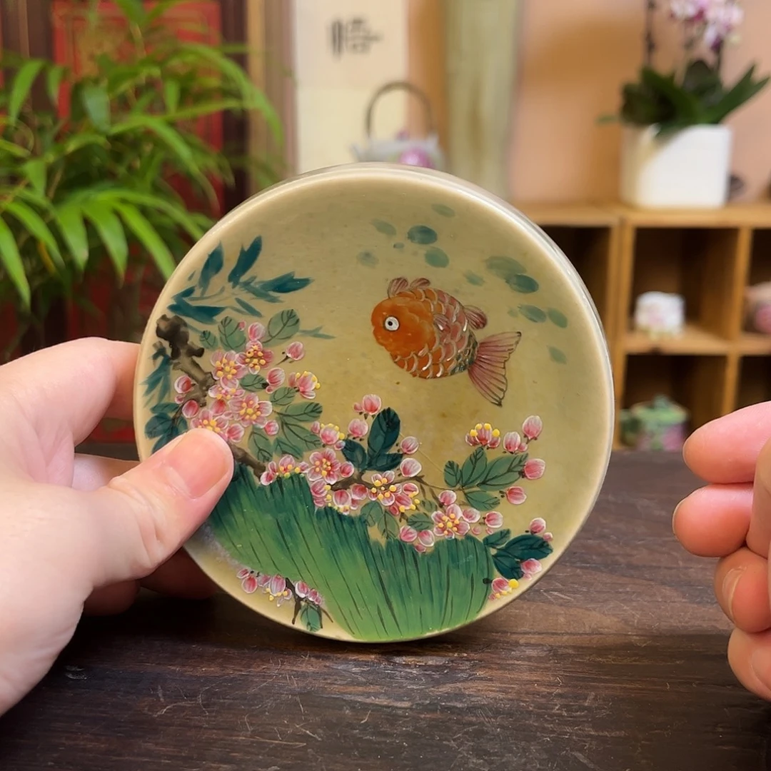 柴烧手工手绘陶瓷