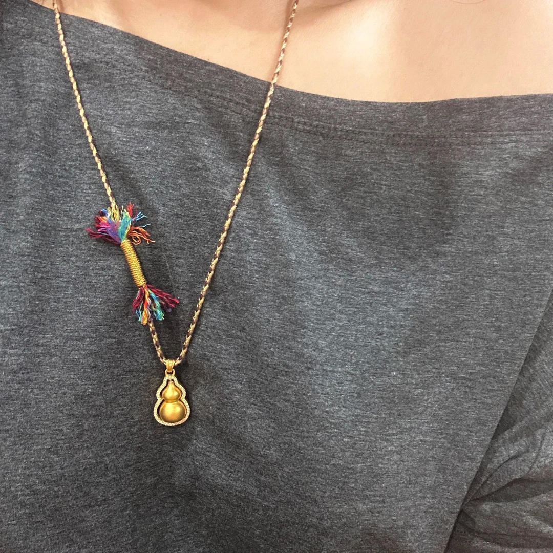 「藏式」民族风编绳项链可挂扎基拉姆diy半成品万用能链