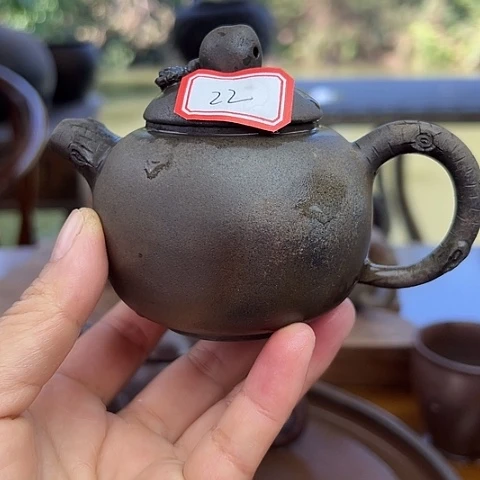 智***轩戬谷龙窑柴烧茶壶22