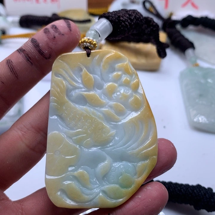 颈饰未镶嵌翡翠保真天然a货翡翠