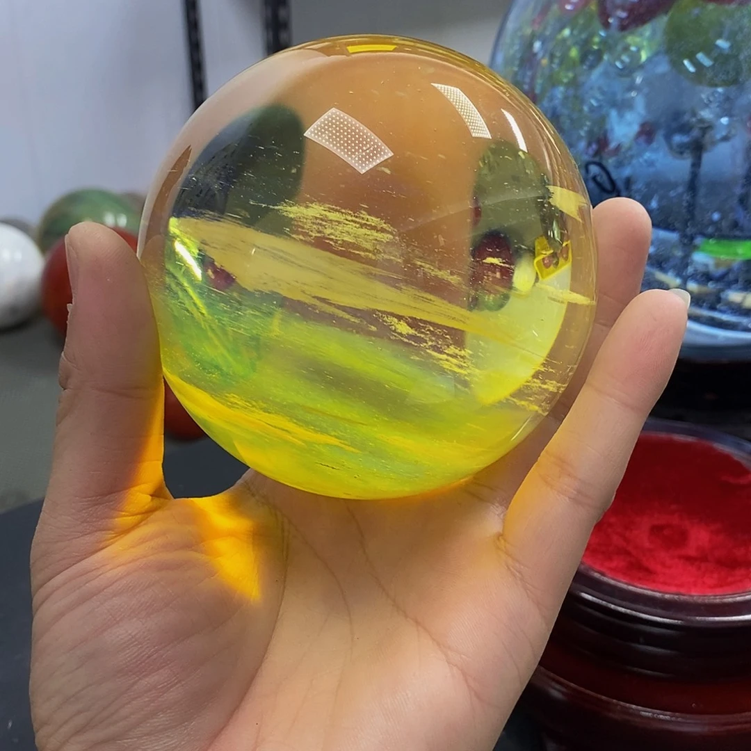 ～***石材9.6厘米黄水摆件换
