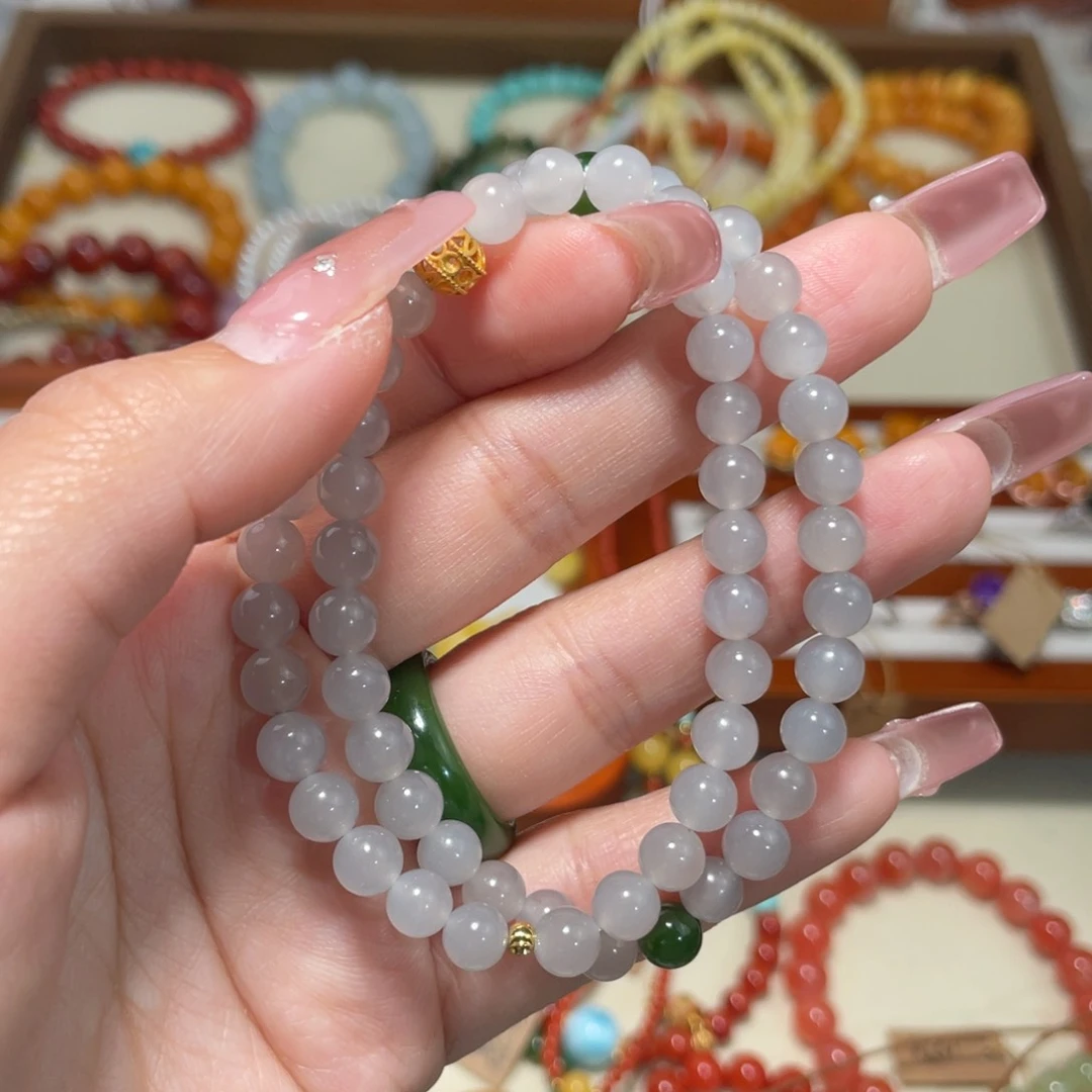 和田玉手串未镶嵌