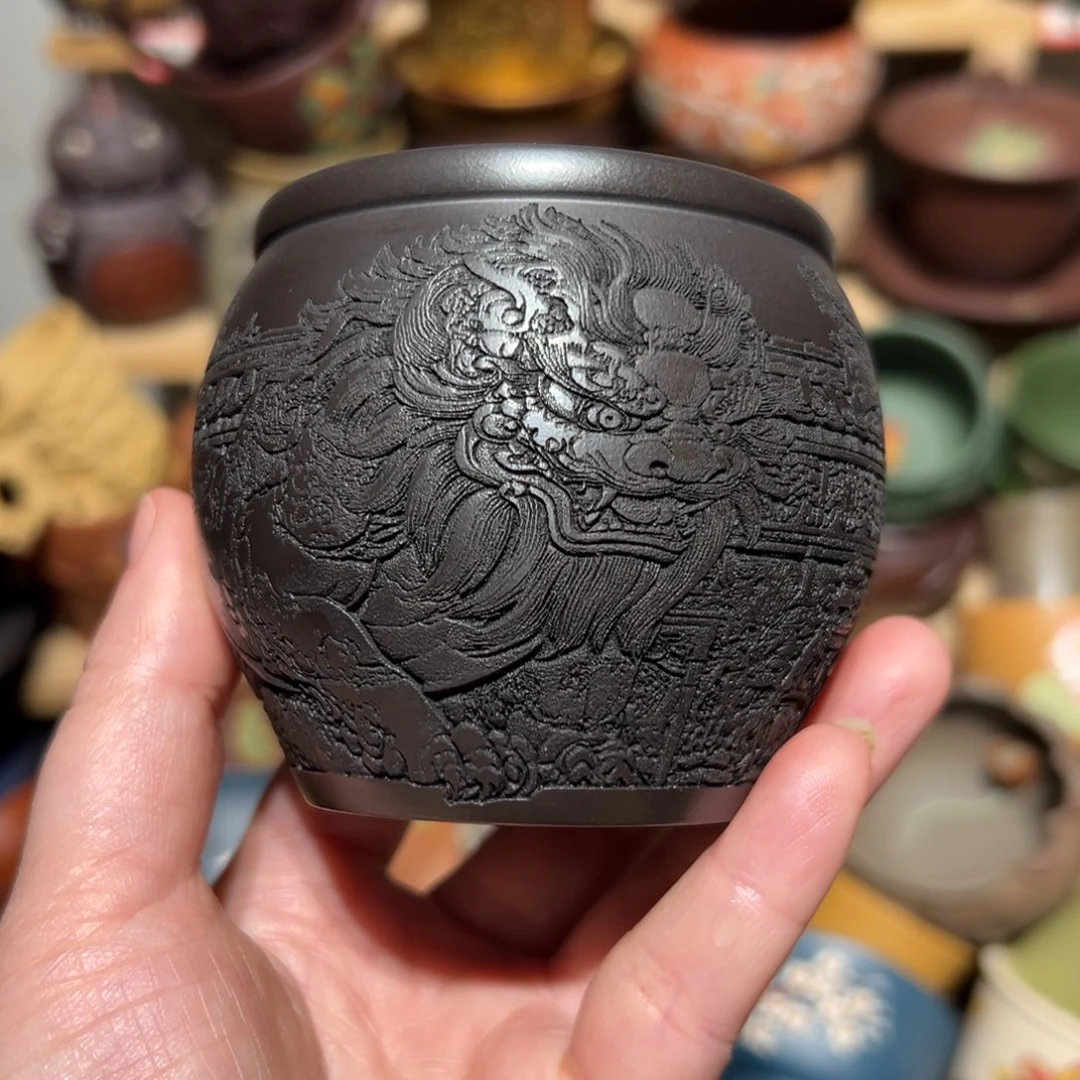 紫砂茶杯宜兴紫砂主人杯