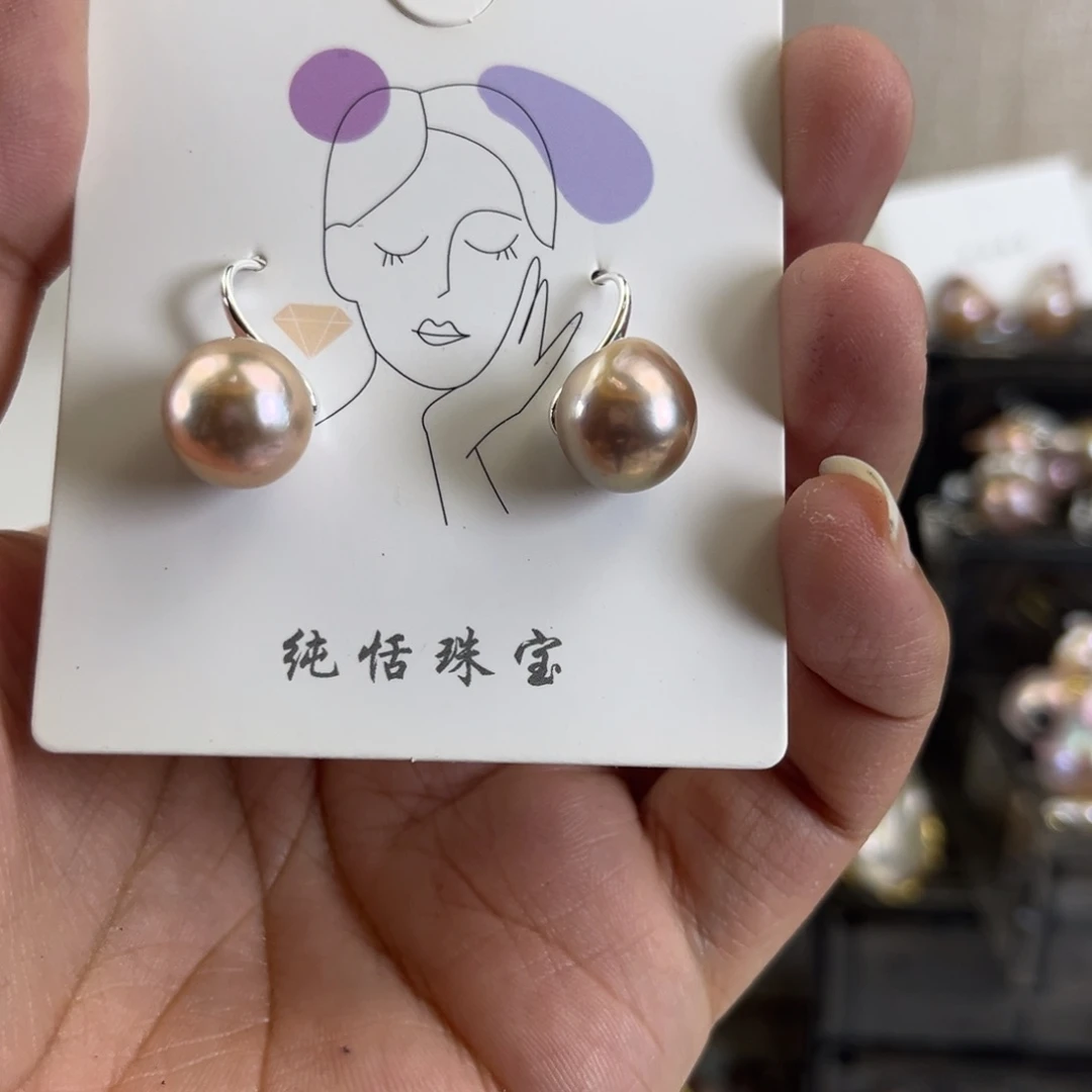 未镶嵌淡水珍珠耳饰【纯恬】