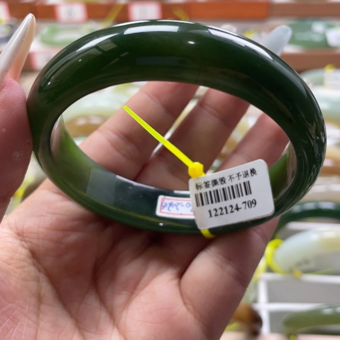 【闪购商品】和田玉手镯未镶嵌59/60