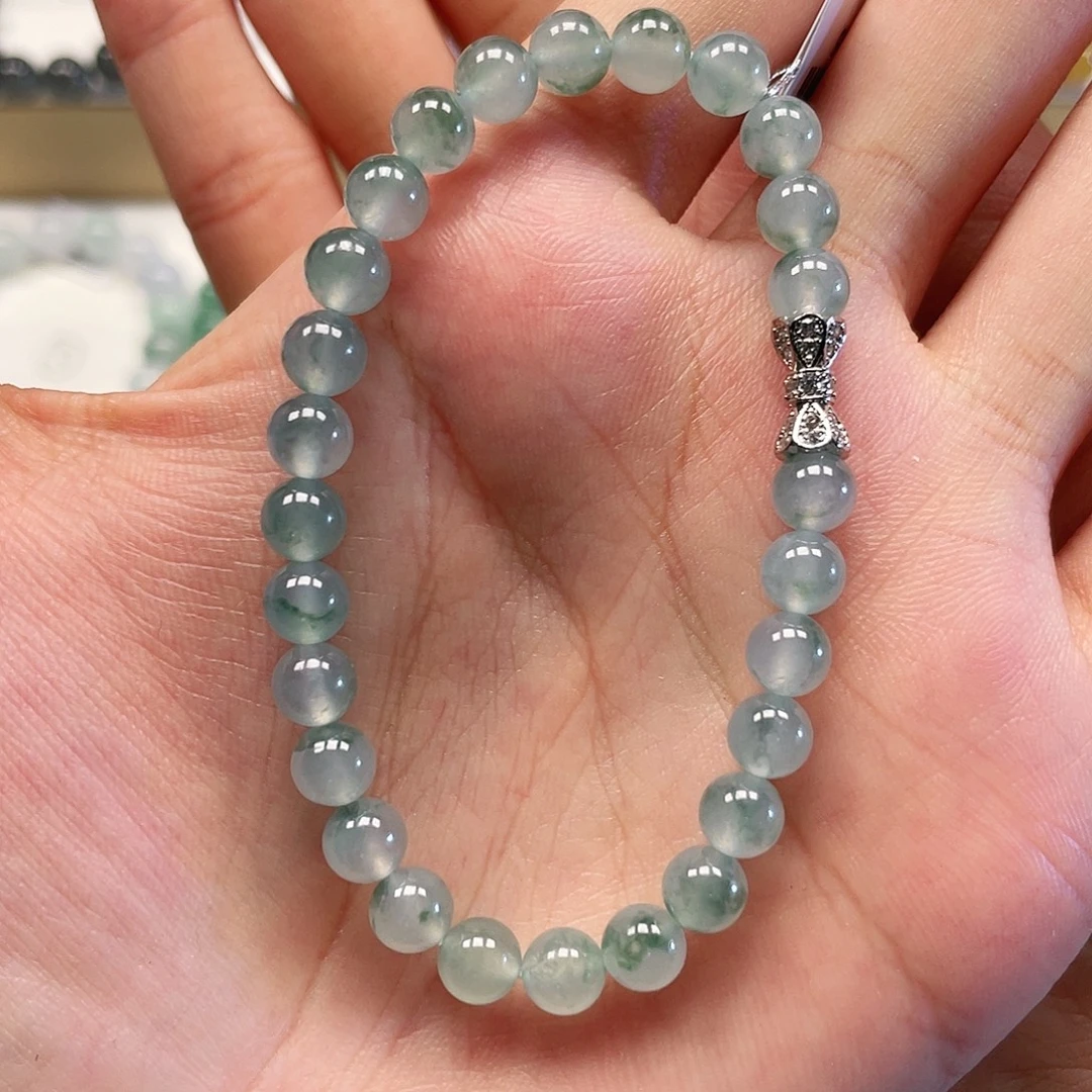 翡翠未镶嵌手串卡6