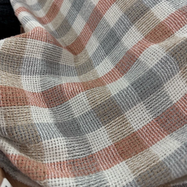 54 中厚柔软羊毛编织亚麻面料3米价 柔软不扎