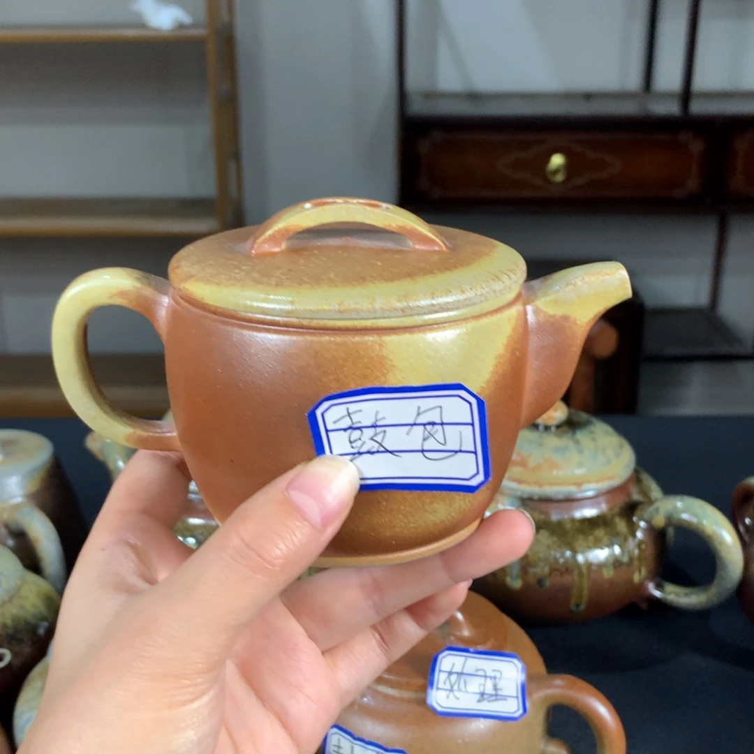 茶壶紫砂纯自然柴烧