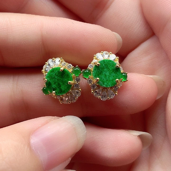 翡翠银S925镶嵌颈饰翡翠