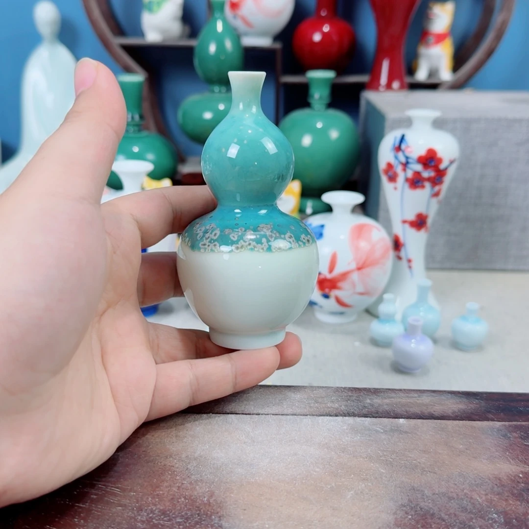陶瓷手工小花器摆件
