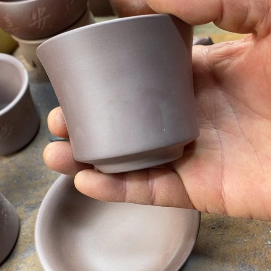 紫砂茶杯尘*宜兴紫砂