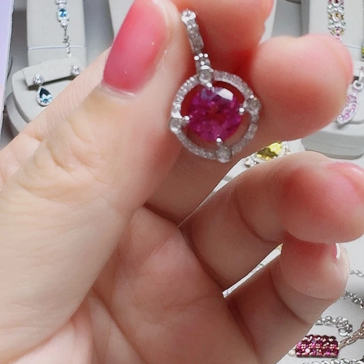 吊坠925银合成立方氧化锆