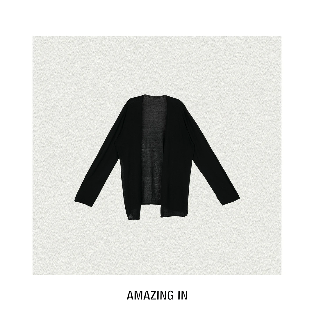 AMAZING IN | 亚麻x棉 | 软糯松弛感时尚开衫A250514-AI56BSW2620