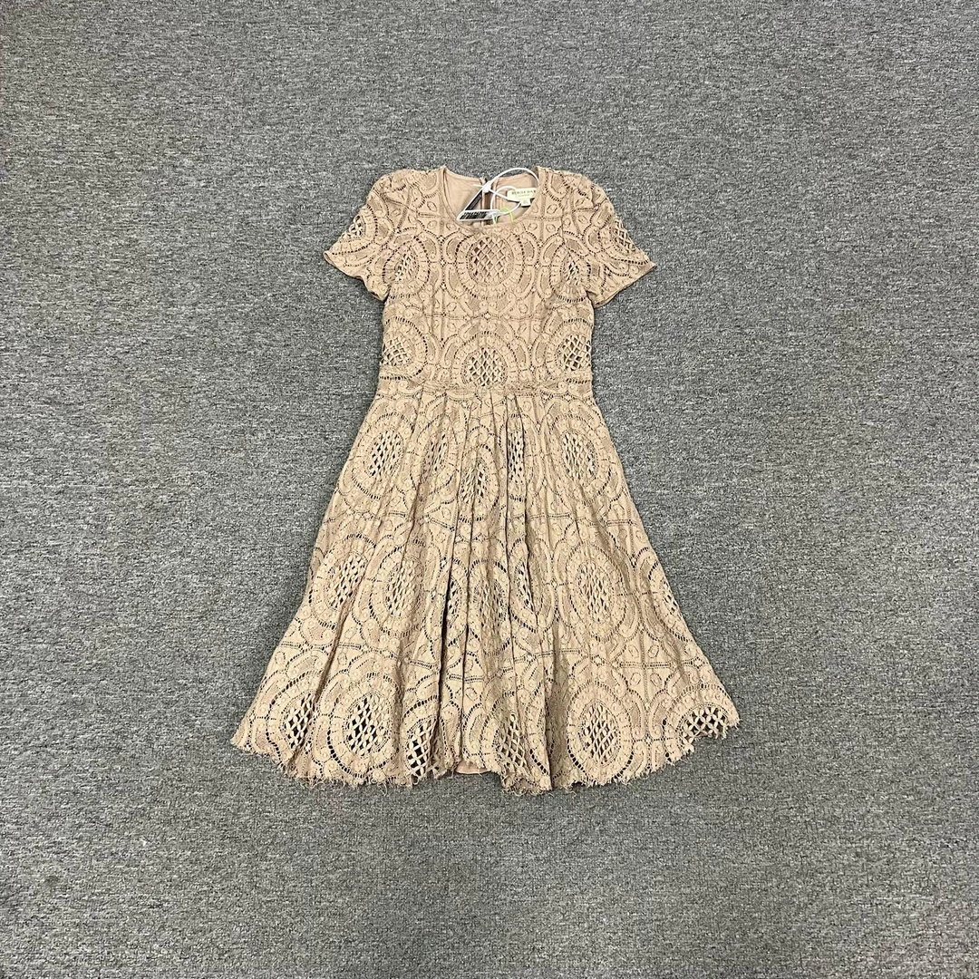 99新 BURBERRY/博柏利 Burberry 蕾丝连衣裙uk6