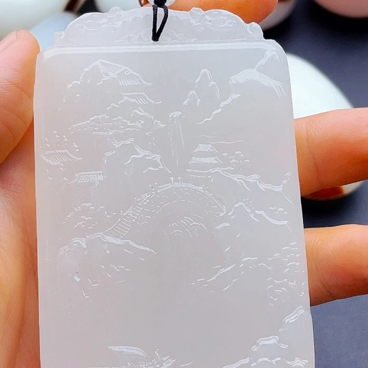 和田玉未镶嵌挂件