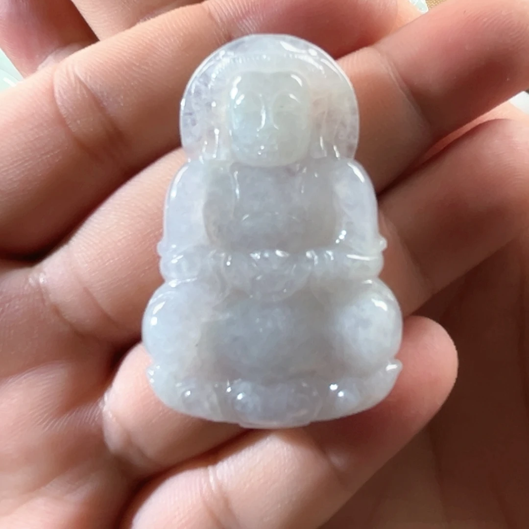 翡翠未镶嵌颈饰观音