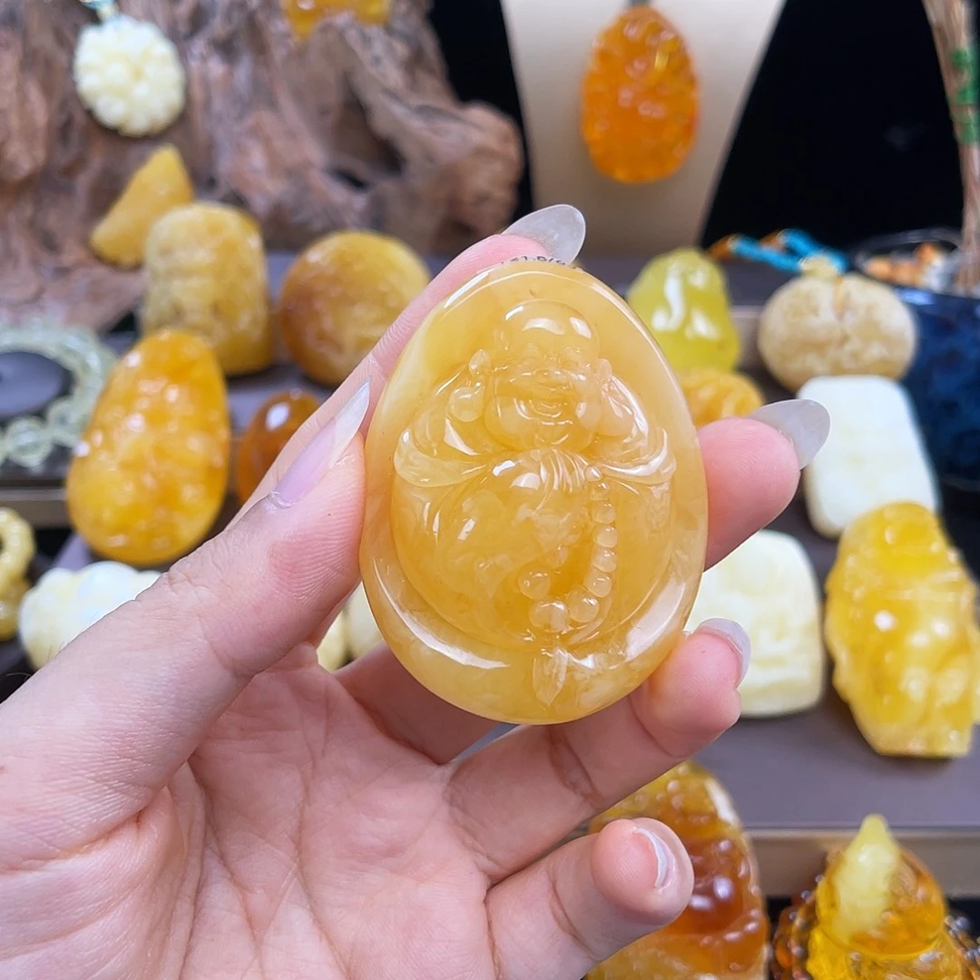 琥珀未镶嵌珠宝奇石