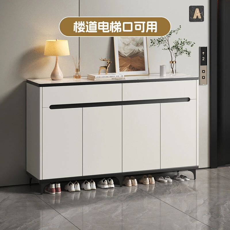 实木鞋柜家用门口玄关柜入户收纳柜新款室外一体大容量防尘鞋架