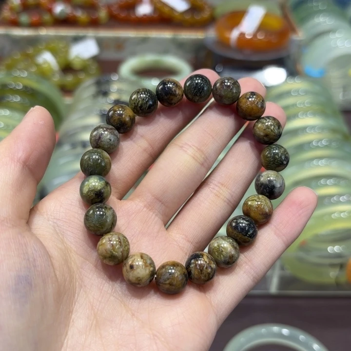 岫玉未镶嵌手镯天然