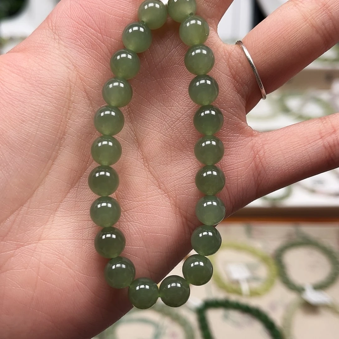 好***，和田玉未镶嵌手串