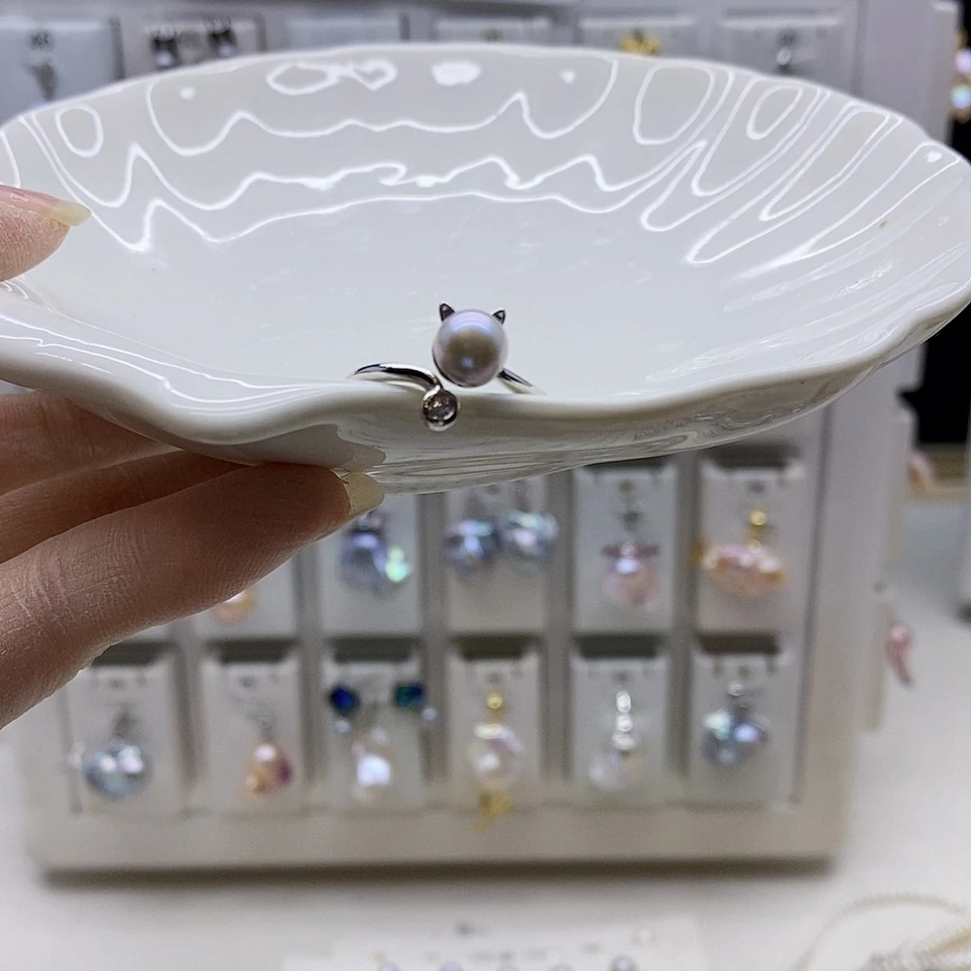 颈饰合金淡水珍珠