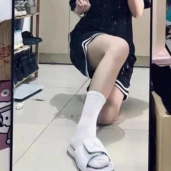 高腰运动短裤女夏季bf宽松外穿高腰2022新款休闲跑步阔腿五分裤潮
