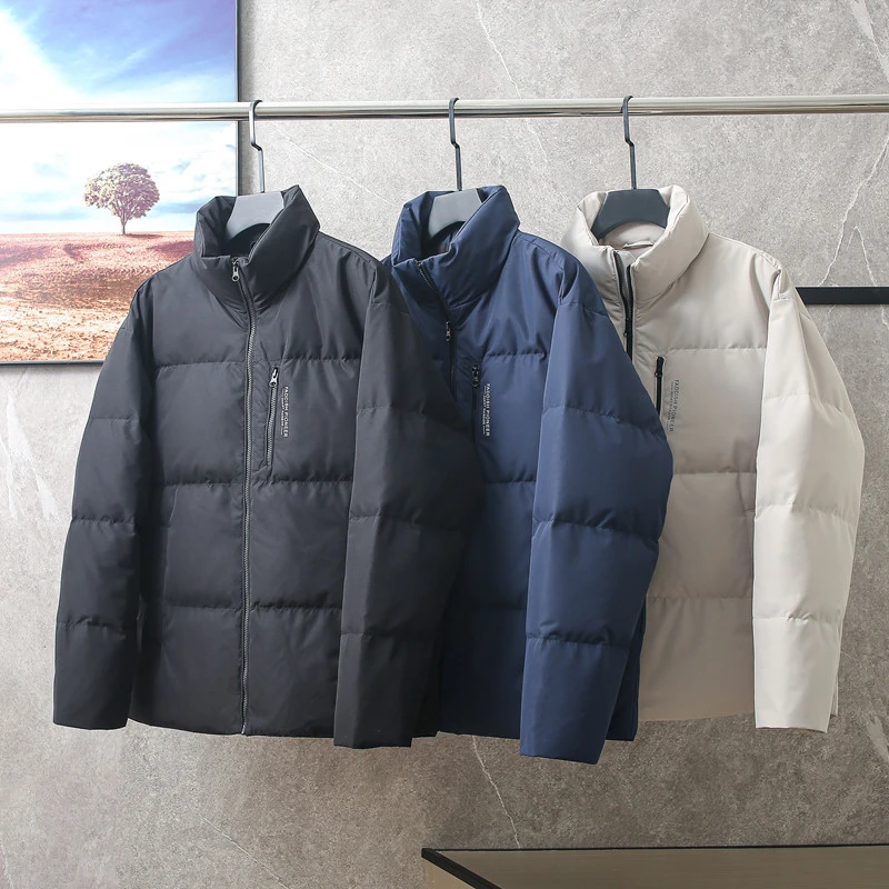 哑光质感90白鸭绒！品牌撤柜男装立领羽绒服男款加厚冬季保暖冬装