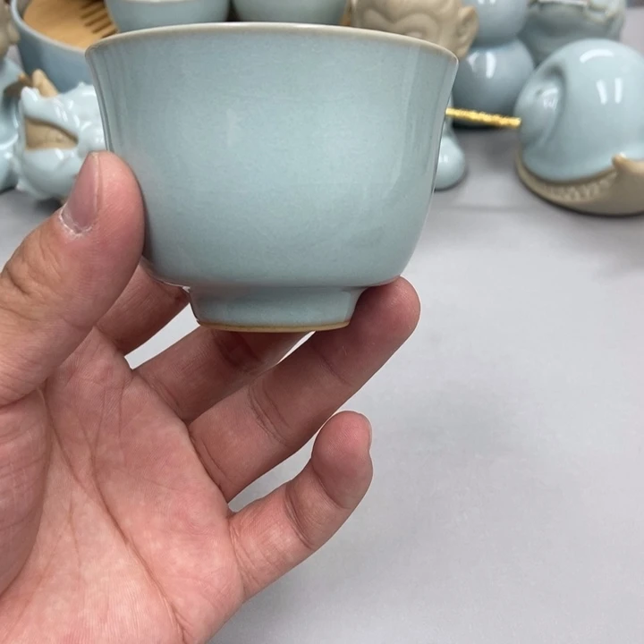 瓷晴*3天青色赵琳老师铃铛杯