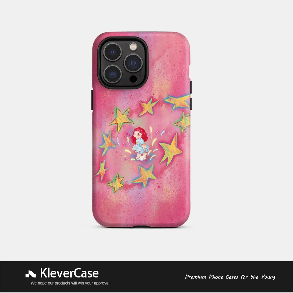 星星女孩二合一菲林壳苹果使用16pro/华为/小米15/vivo手机壳