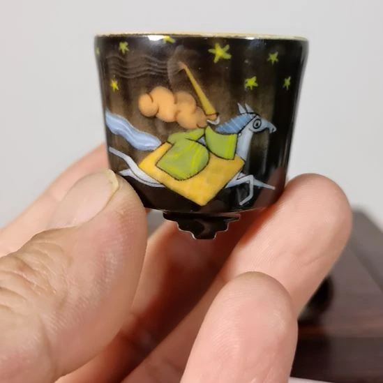 小***周手工手绘釉盆大徳堂