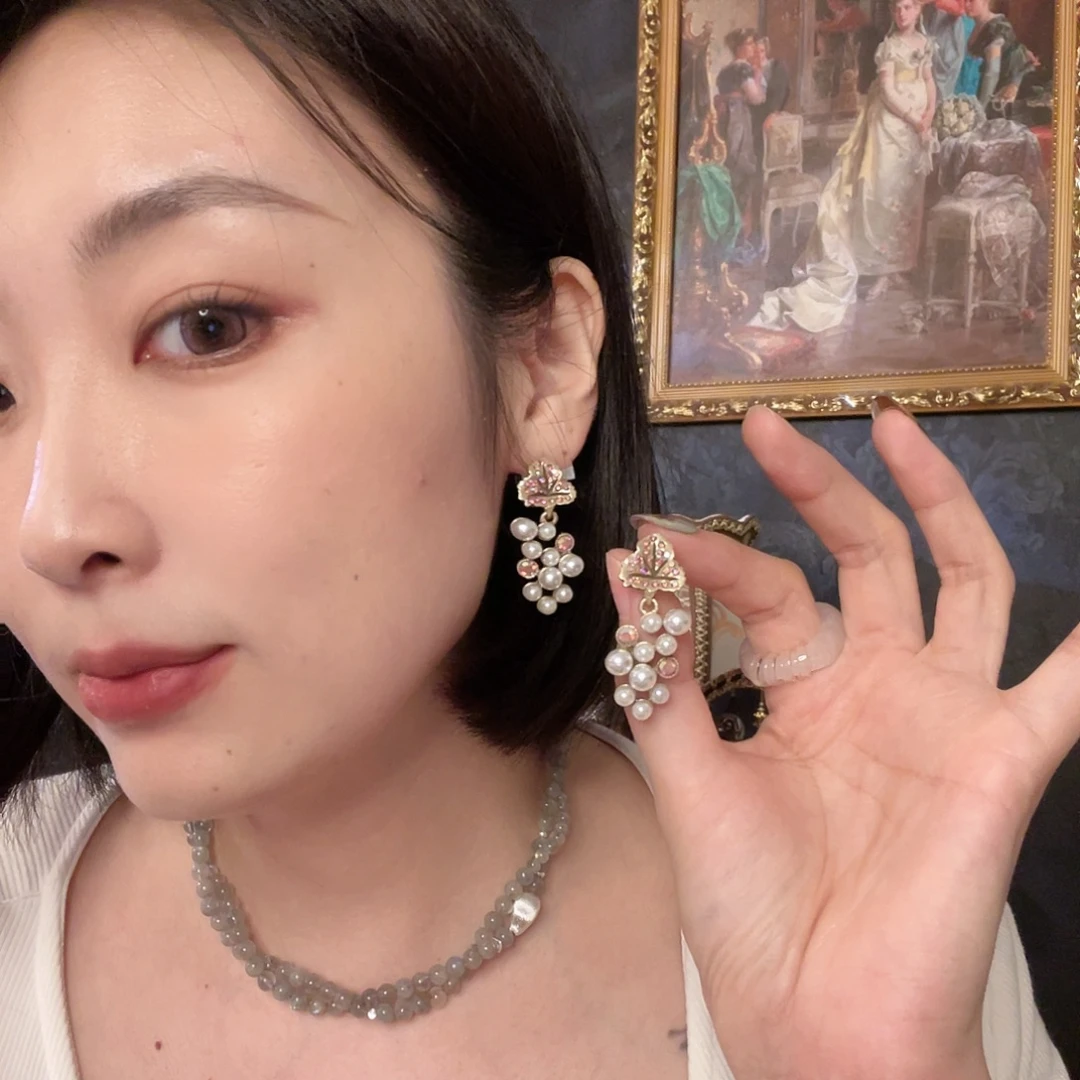 黄铜琉璃925银耳饰30号