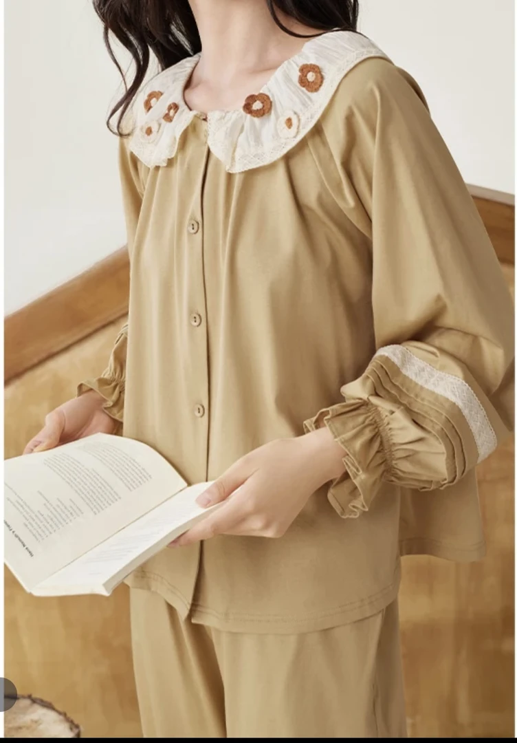 乌拉拉公主纯棉女士甜美可外出家居服