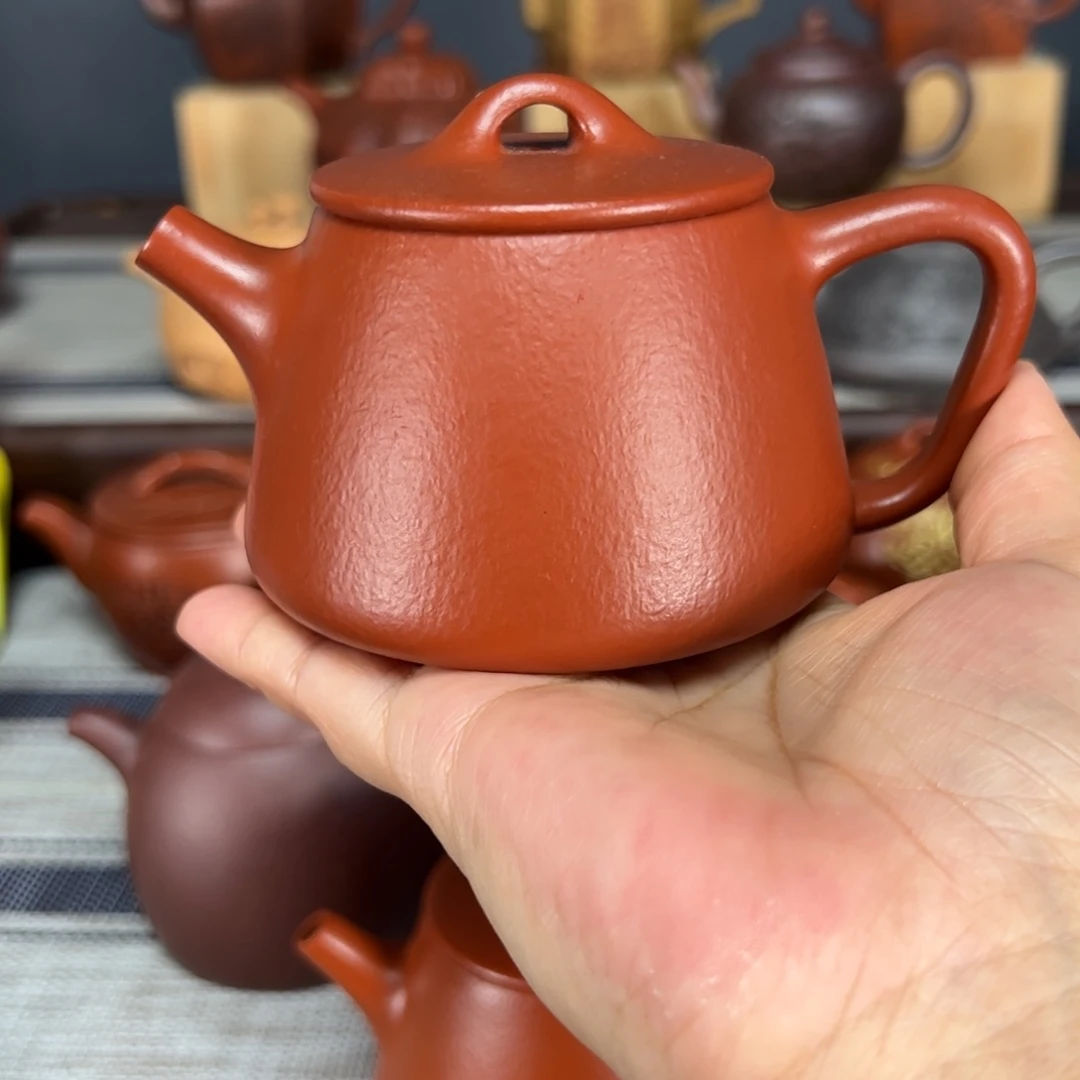 茶壶紫砂吐***?高石瓢朱泥
