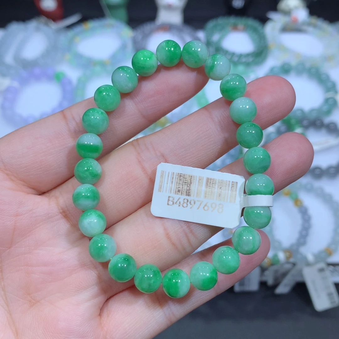 未镶嵌手串翡翠天然