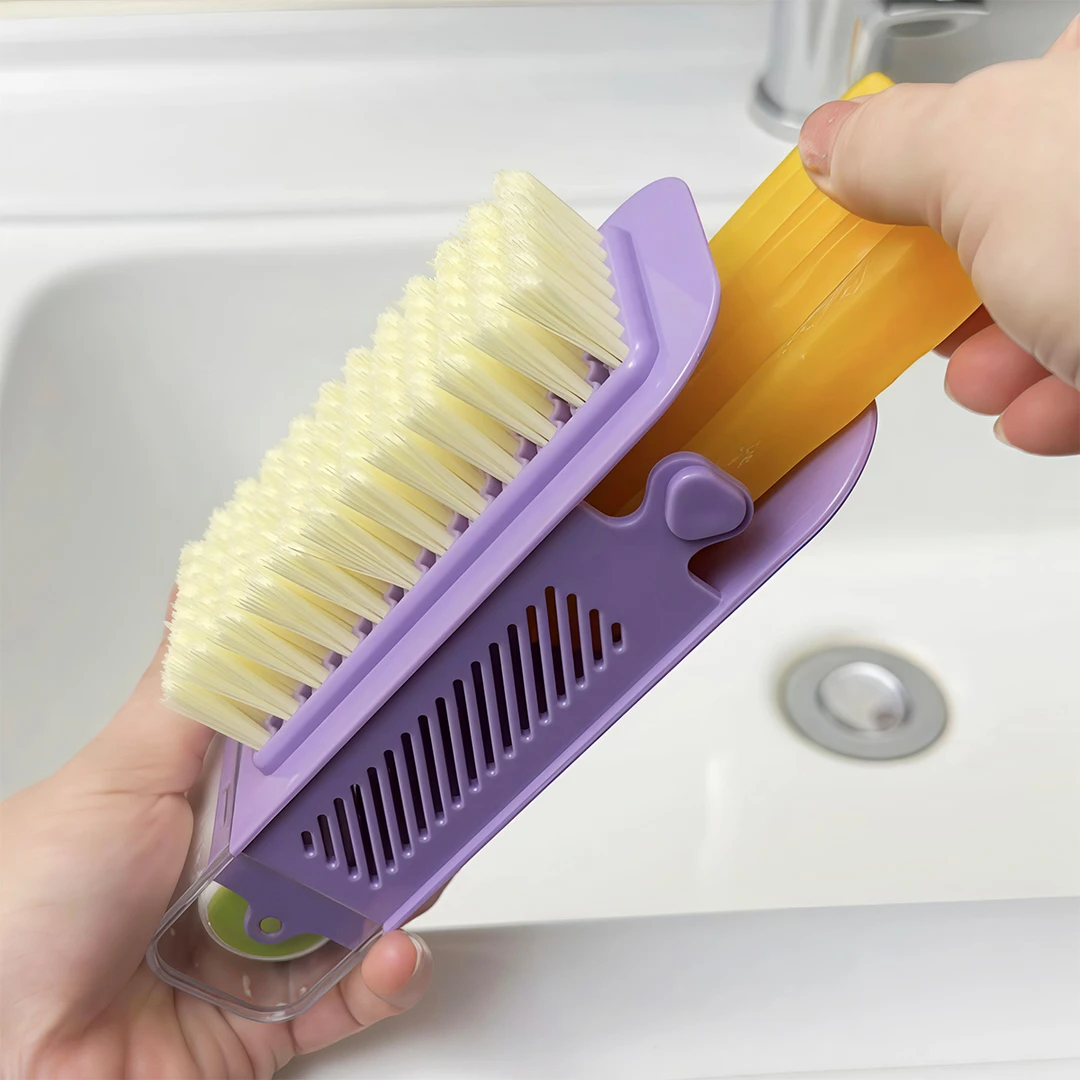 卫生间清洁刷肥皂起泡盒带刷子神器多功能免手搓滚轮沥水洗衣家用