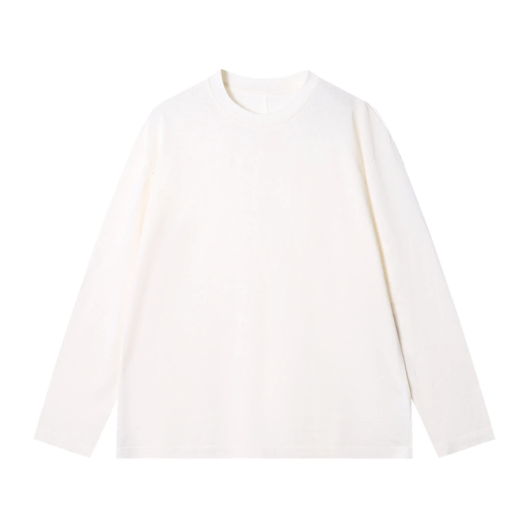 夏季高级感新款好像简约小清新圆领长袖T恤百搭简约休闲套头上衣