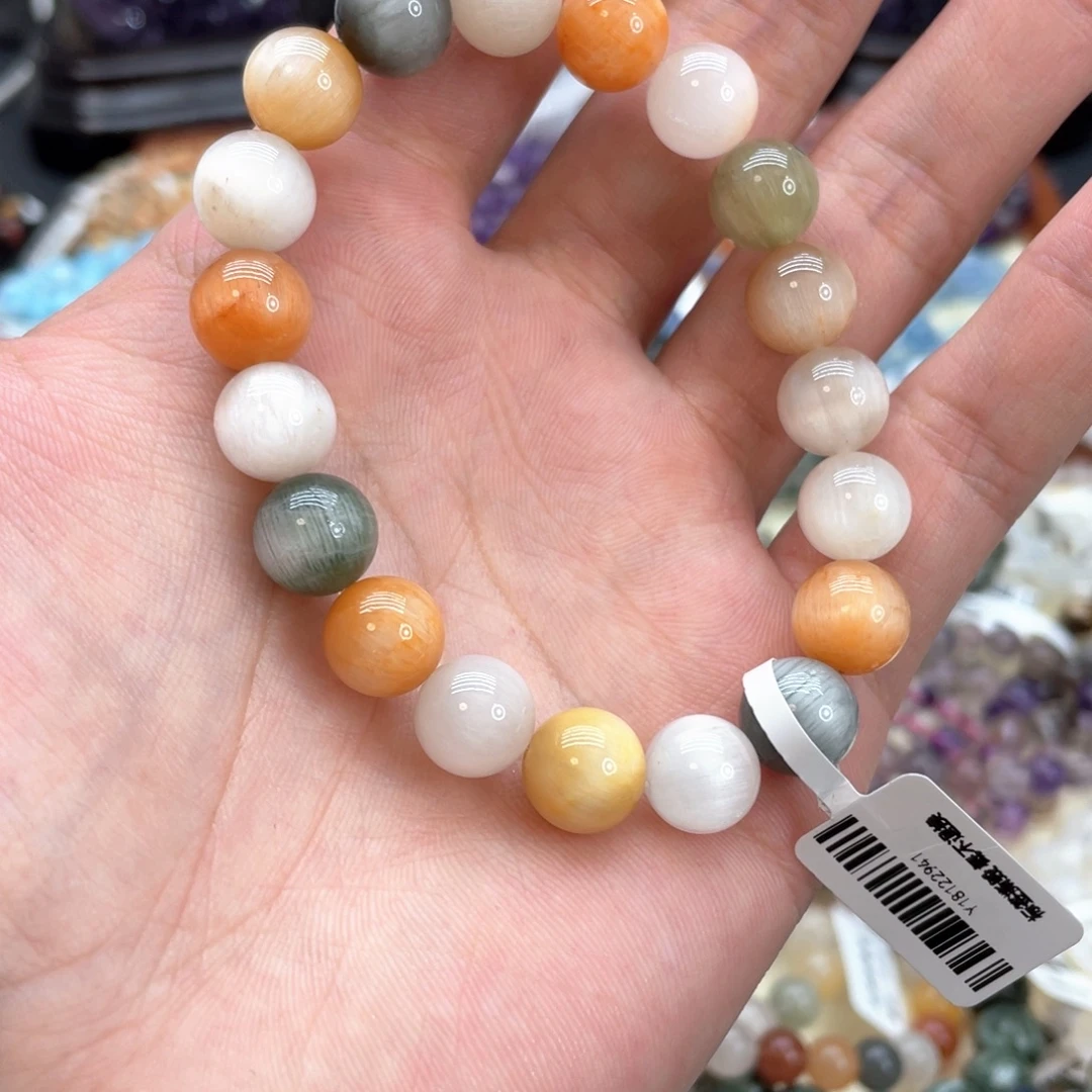 深***深水晶未镶嵌手串彩兔毛10