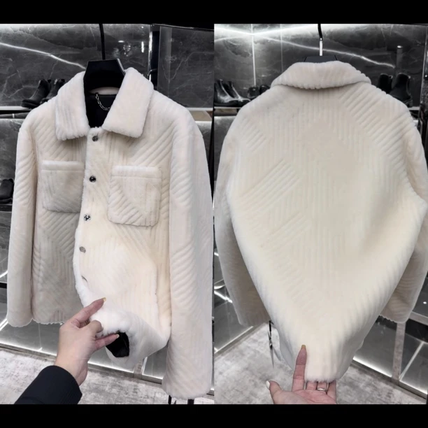 冬季轻奢男士定制款100%羊毛休闲百搭夹克