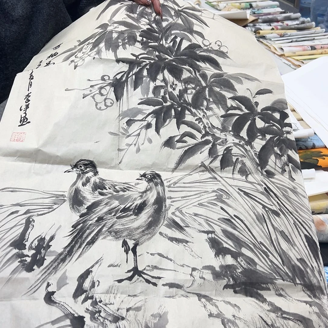 国画国画作品纯手工